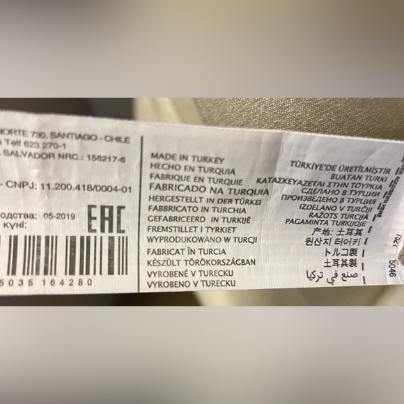 Mango Silky racer back viscose Tank top camisole Blouse Cream womens size medium - Picture 4 of 5